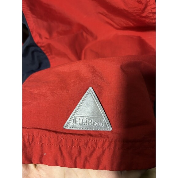 Vintage LL Bean Kids Lightweight Jacket Size Small 8 Fill Zip Red Blue - Picture 3 of 9